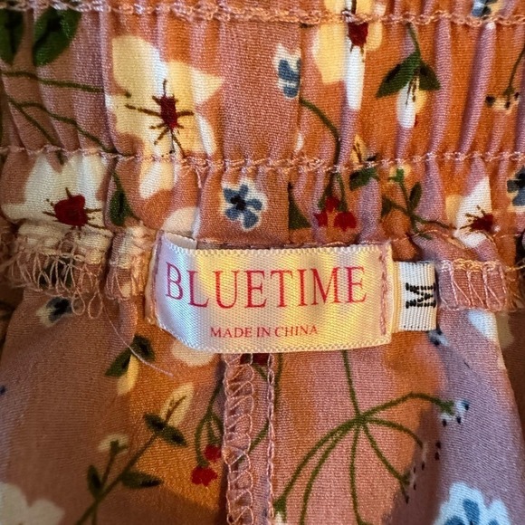 Womens Floral Maxi Skirt Size Medium Fairy Cottagecore Peasant Beachy Bohemian - Picture 5 of 6